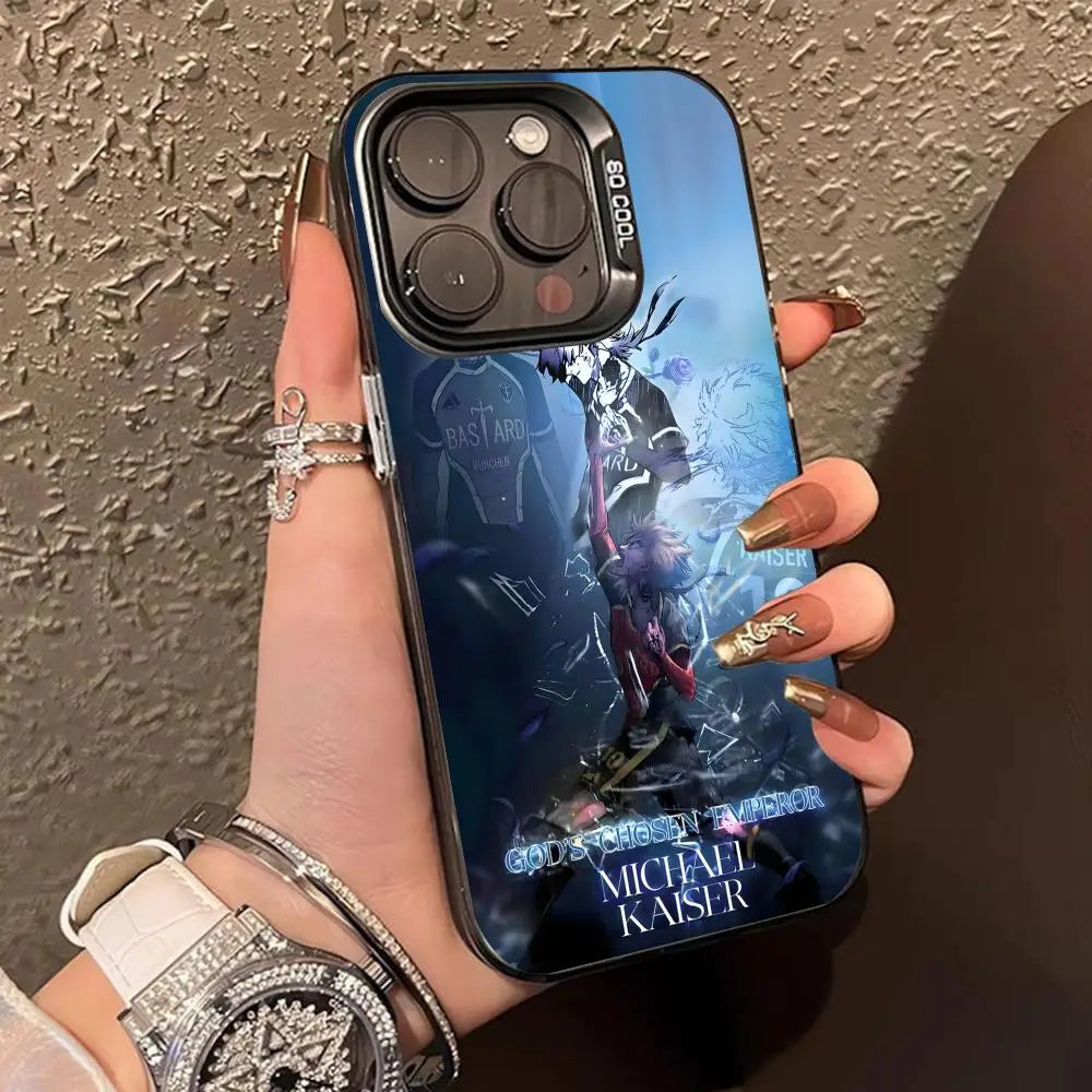 Blue Lock Michael Kaiser Phone Case for iPhone 16 15 14 13 12 11 X XR XS 8 7 Pro Max Plus Translucent Colour Printing Smartphone