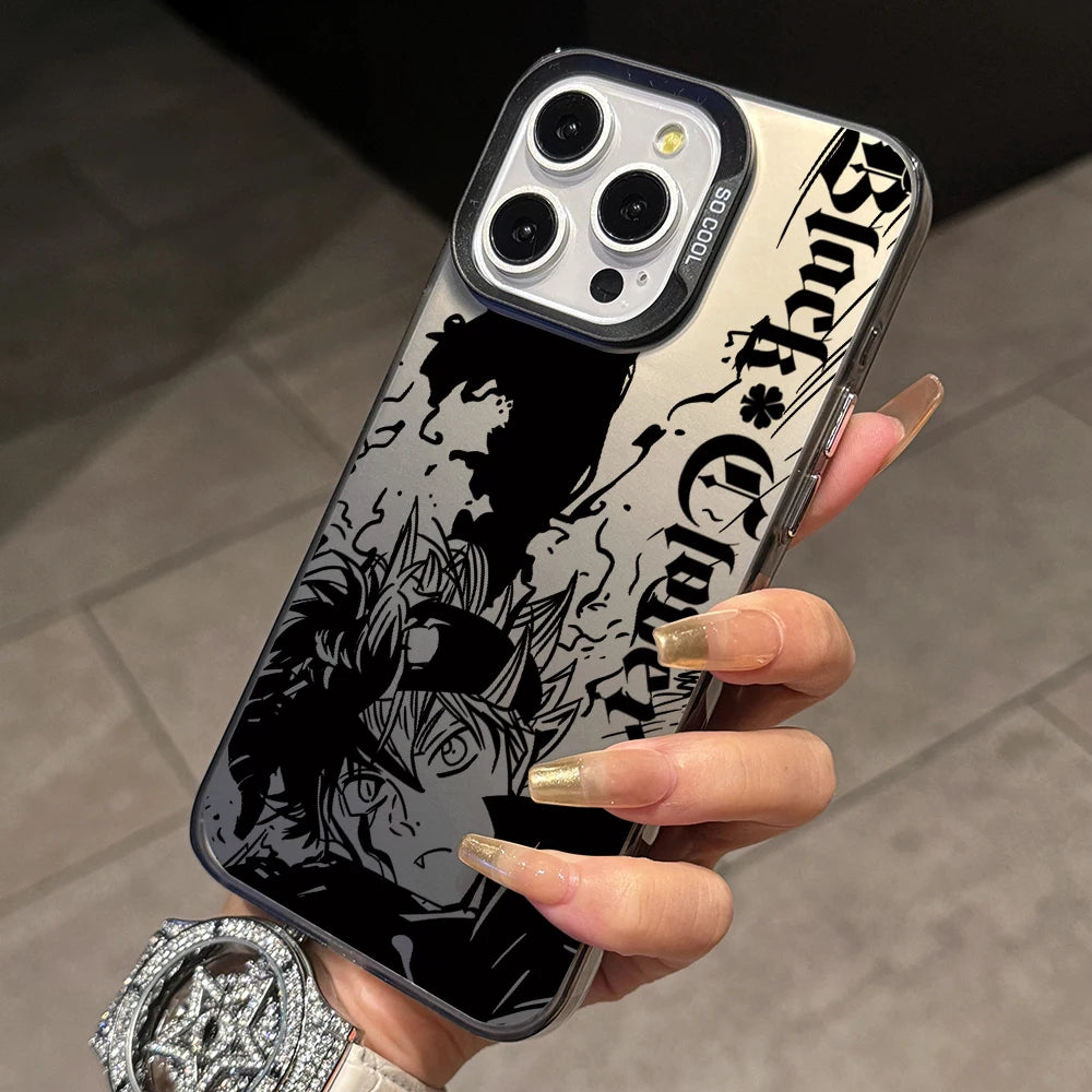 Black Clover Astas Phone Case for Xiaomi Redmi 14C 13C 12C 10 Note 15 14 13 12 Pro Plus 4G 5G Silver Hard Cover