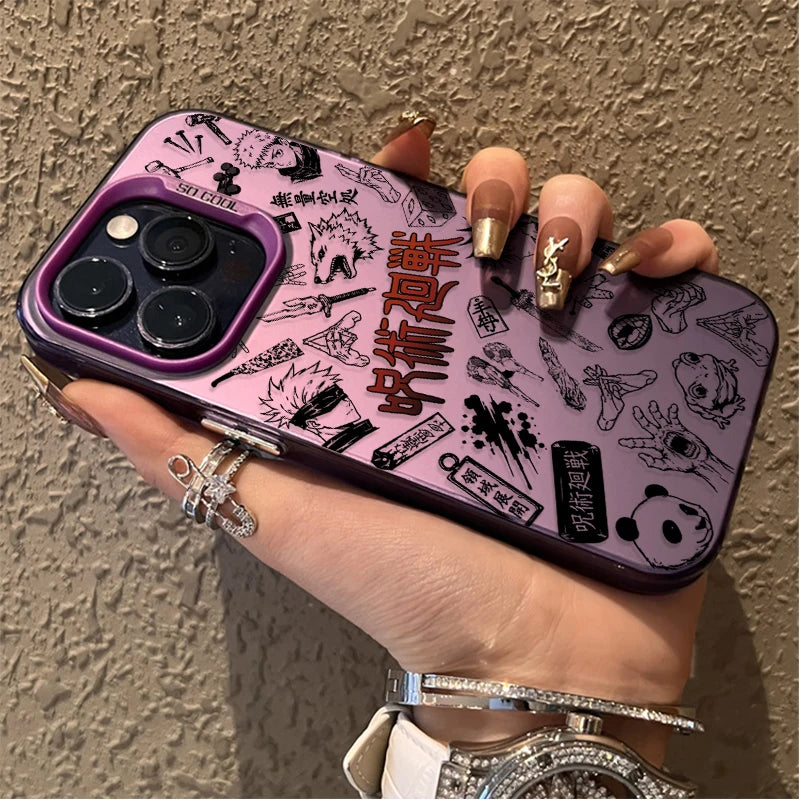 Jujutsu Kaisen Gojo Satoru Manga Line Phone Case for iPhone 12 17 Air Pro Max 16 15 11 14 13 Pro Max XS X XR Plus 8 7 SE 2020