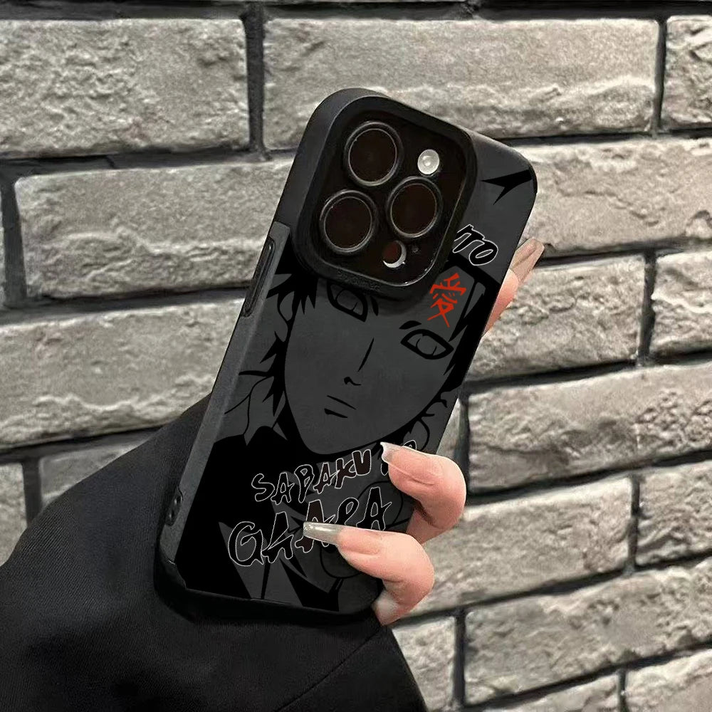 NARUTOs Itachies Pains Phone Case for Apple iPhone 17 Air 16 16e 15 14 Plus 13 12 11 Pro Max Luxury Leather Texture Cover