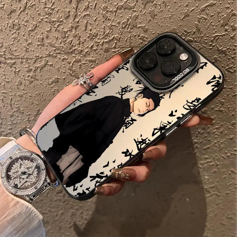 Jujutsu Kaisen Satoru Gojo Phone Case For iPhone 16 15 14 13 12 11 Pro Max X XR XSMAX 8 7 Plus Candy Matte Shockproof Back Cover