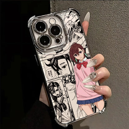 Hot Anime D-Dandadans Plating Phone Case For Samsung A37 A57 A07 A36 A16 A06 A35 A55 A25 A26 A05s A15 A54 A34 A24 A14 A05 4G 5G