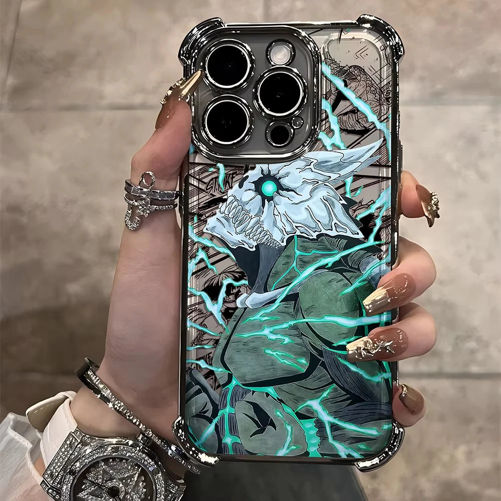 Anime Kaiju No 8 Kafka Phone Case For iPhone 16 e 15 14 13 12 11 Pro Max XS X XR Plus Mini SE 2020 2022 Plating Coque Funda