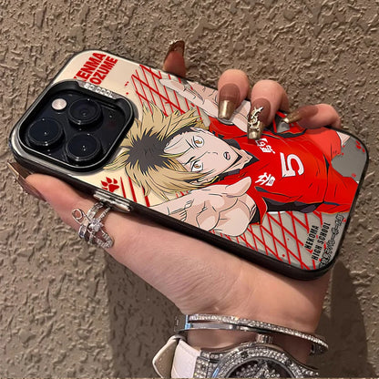 Anime Haikyuu Plating Hard Phone Case for iPhone 16 15 14 13 12 11 Pro Max XS X XR 8 7 Plus SE 2020 Shockproof Matte Back Cover