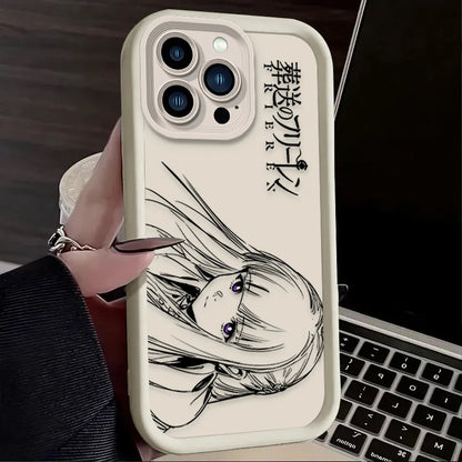Anime Frieren Cute Fern Silicone Phone Case For iPhone 17 Air 16 16E 15 14 13 12 11 Pro Max X XS X S Max XR SE 2020 SE4 7 8 Etui
