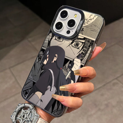 N-NARUTOs K-Kakashies Itachies Phone Case for iPhone 17 Air 16 16e 15 14 Plus 13 12 11 Pro Max X Xs XR 8 Silver Hard Cover