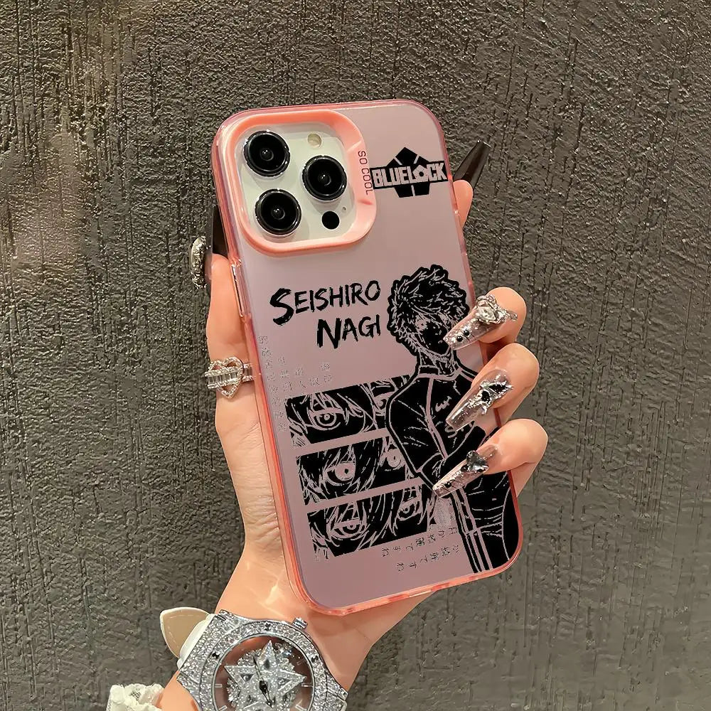 Anime blue lock Phone Case TPU Slim Shockproof Phone Case Full Camera Cover For iPhone 17 16 15 14 13 12 11 Pro Max