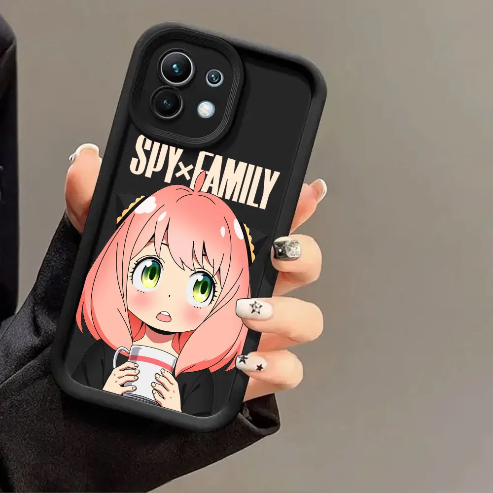 Cartoon Kawaii Spy X Family Anime Phone Case for Xiaomi 13T 14T 15T 17T Pro 15 Ultra Poco M7 M8 F8 F7 X6 X7 X8 17 Pro Max Cover