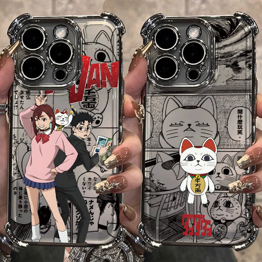 Hot Anime D-Dandadans Plating Phone Case For Samsung A37 A57 A07 A36 A16 A06 A35 A55 A25 A26 A05s A15 A54 A34 A24 A14 A05 4G 5G