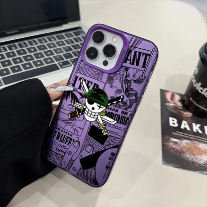 One Piece Bone Logo Cover Phone Case for iPhone 16e 11 12 13 Pro Max 14 15 16 Plus