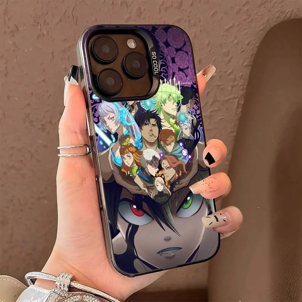Black Clover Anime Phone Case Phone Case Color Silver Shell For IPhone 17 16 15 14 13 12 11 Pro Max Plus