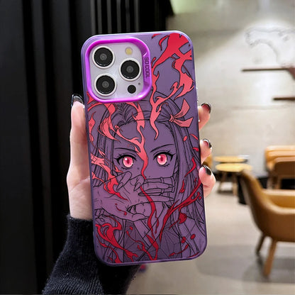 Anime Zenitsu Nezuko Demon Slayer Phone Case for iPhone 12 17 Air Pro Max 16 15 11 14 13 Pro Max XS X XR Plus 8 7 SE 2020 Cover
