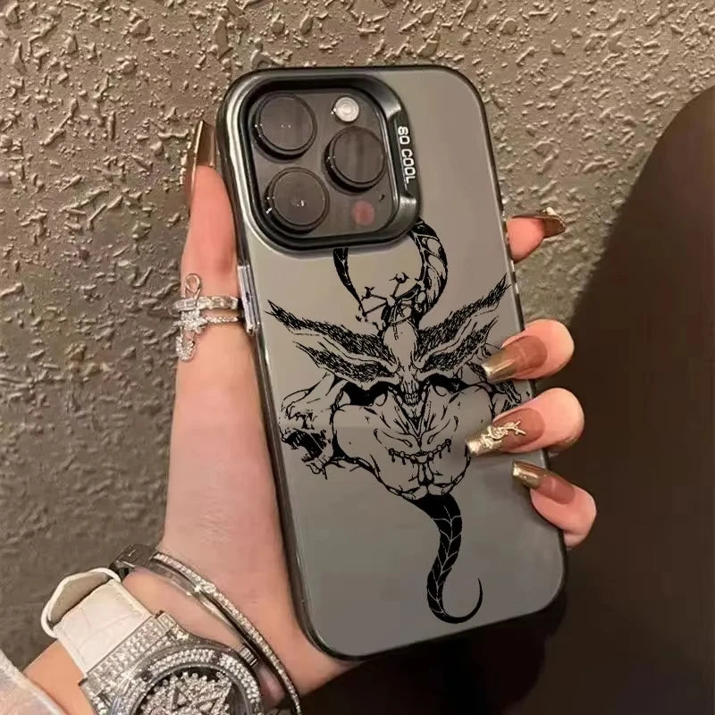 Mahoraga Toji Fushiguro Jujutsu Phone Case For iPhone 17 16e 16 15 14 13 12 11 mini Pro Max X XR 8 7 Air Plus Anti Fall Matte