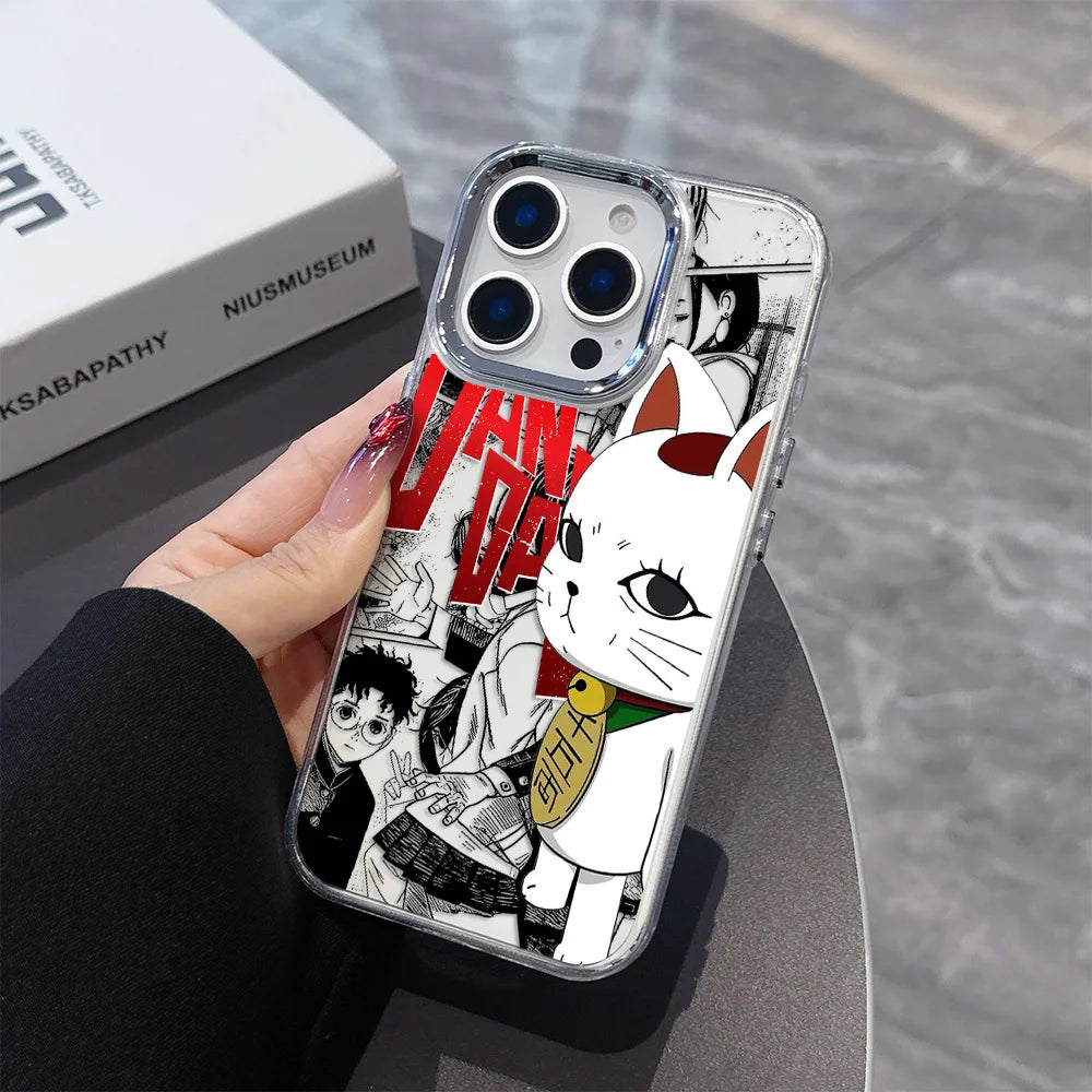 New DanDaDan Anime Phone Case For iPhone 17 16e 16 15 14 13 12 11 mini Pro Max X XR XSMAX 8 7 Air Plus Transparent Soft Cover