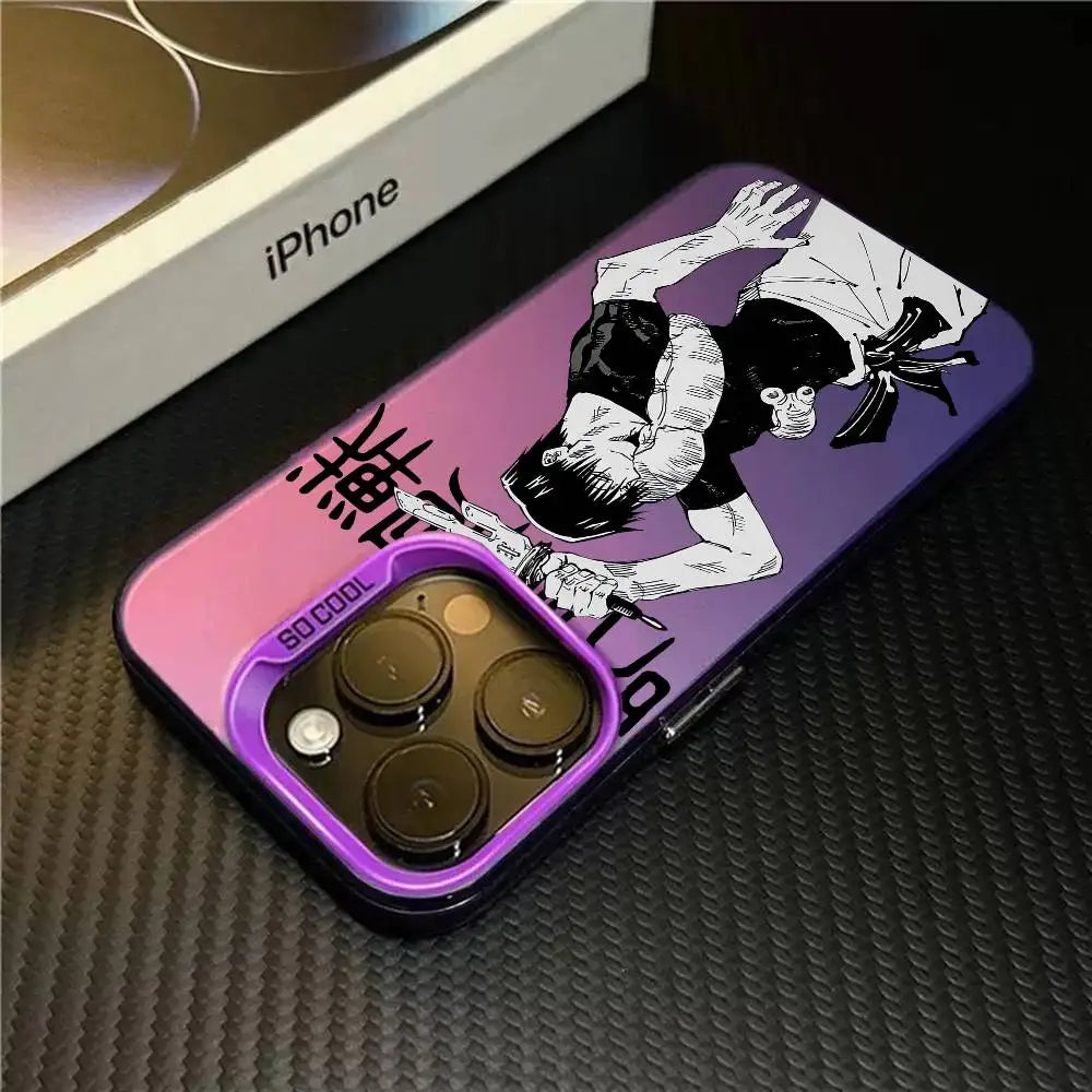 J-Jujutsu Toji Kaisen F-Fushiguro  For iPhone 17 16 15 14 13 12 11 Pro MAX Matte Shockproof Back Anti Fall Matte Cover