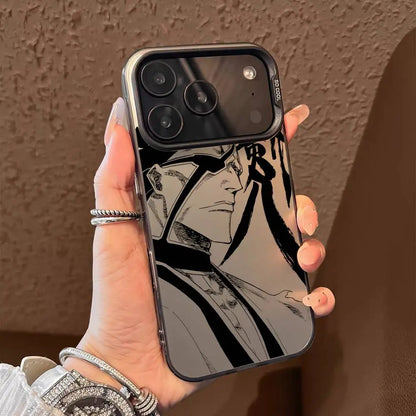 Anime B-Bleach Phone Case For iPhone 17 16 15 14 13 12 11 Pro Max Air multicolor Matte Laser Metallic Aurora Funda