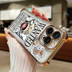 Anime O-One Pieces For iPhone 17 AIR 16E 16 15 14 13 12 11 XS Pro Max mini Plus Plating Anti-Fall Cool Phone Case