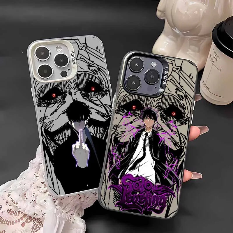 Anime Solos Levelings Phone Case For iPhone 17 16e 16 15 14 13 12 11 mini Pro Max X XR XSMAX Air Plus Anti Fall Matte Back Cover