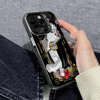 One Luffies Z-Zoroes Pieces Phone Case for iPhone 17 Air 16 16e 15 14 Plus 13 12 11 Pro Max X Xs XR 8 Colorful Silver Hard Cover