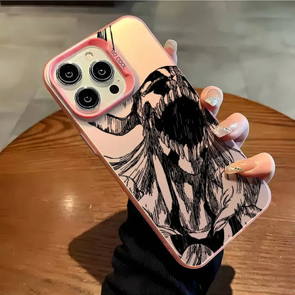 Anime B-Bleach Phone Case For iPhone 17 16 15 14 13 12 11 Pro Max Air multicolor Matte Laser Metallic Aurora Funda