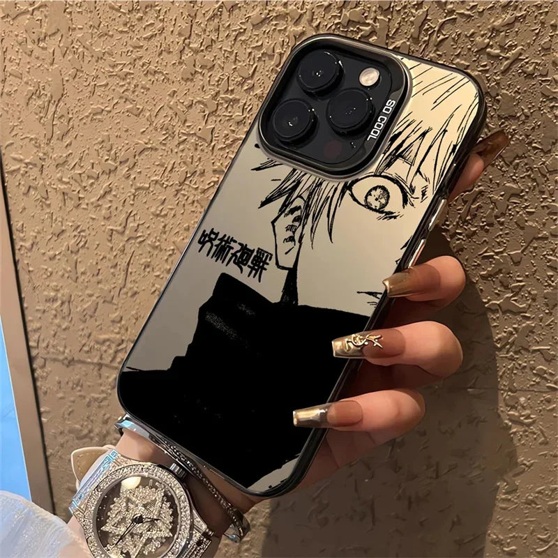 Anime Cartoon J-Jujutsu K-Kaisen Phone Case For IPhone 14 15 16 17 Pro Max Plus 12 13 Mini 16E Casing Hard IMD Fashion