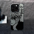 1pc Anime Killua Hunter X Hunter Phone Case Laser IMD Color Silver Shell For IPhone 17 16 15 14 13 12 11 Air Pro Max Plus