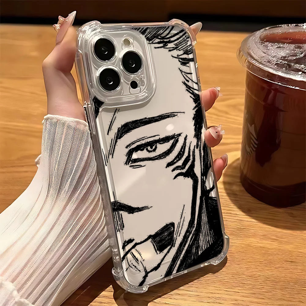 Anime Jujutsus Kaisens Gojo Phone Case For iPhone 17 Air 16 e 15 14 13 12 11 Pro Max Plus Mini SE 2020 2022 Shockproof Cover