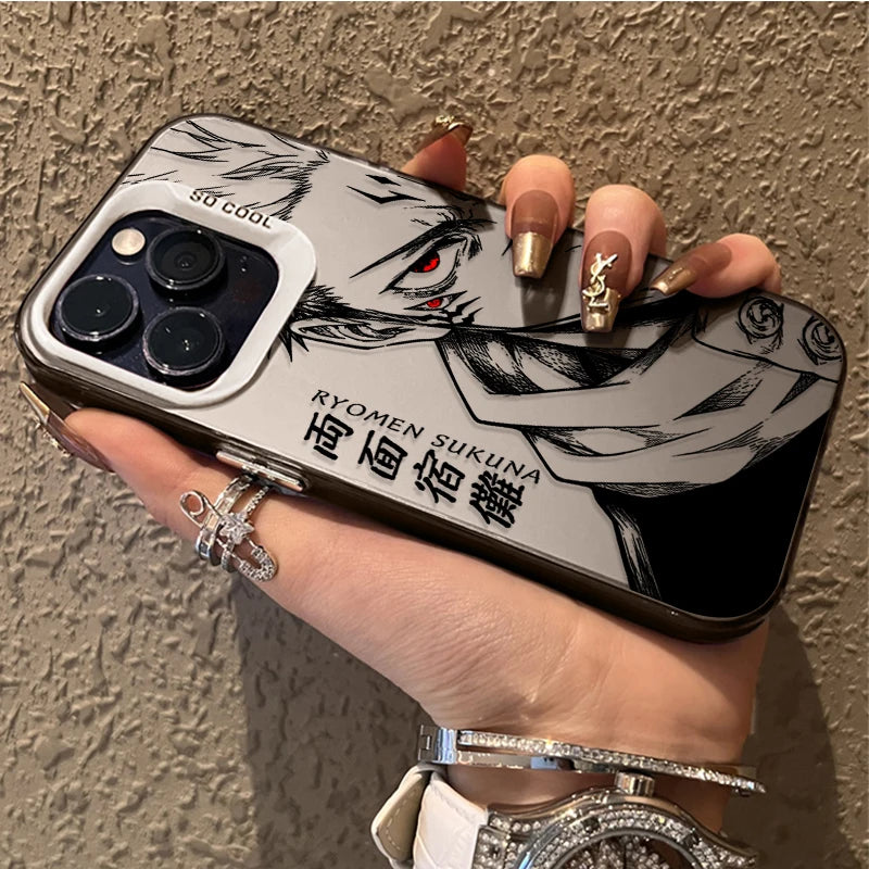 Anime Jujutsu Kaisen Ryomen Sukuna Phone Case for iPhone 12 17 Air Pro Max 16 15 11 14 13 Pro Max XS X XR Plus 8 7 SE 2020 Cover