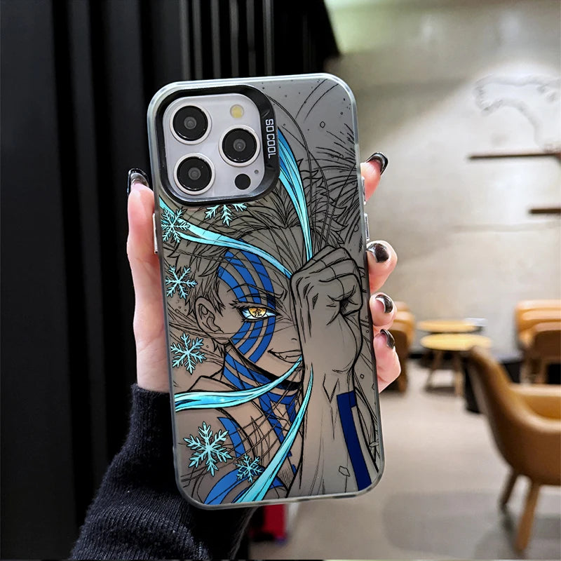 Anime AKAZA KYOJURO Demon Slayer Phone Case for iPhone 12 17 Air Pro Max 16 15 11 14 13 Pro Max XS X XR Plus 8 7 SE 2020 Cover