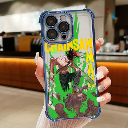 Chainsaws Mans Art Anime Case For Xiaomi 17T Pro 15T 14T 15 14 Poco F5 F7 F8 Ultra M7 M8 X5 X6 X7 X8 Pro Max 5G Shockproof Cover