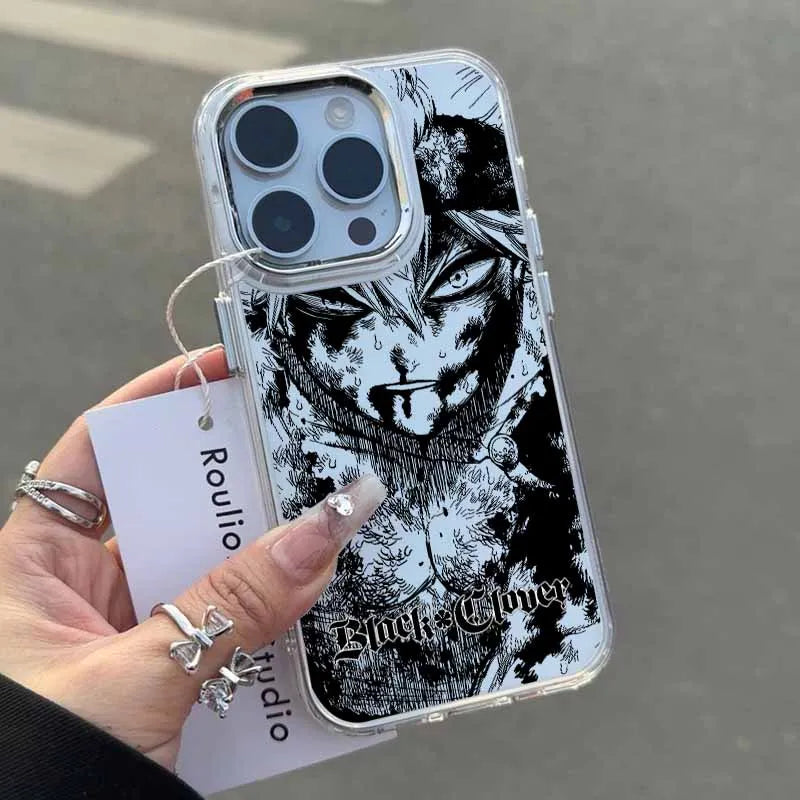 Black Clover Anime Phone Case For Apple iPhone 17 AIR 16E 15 14 13 12 11 Pro Max Plus Transparent Soft Cover