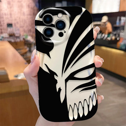 Anime Bleach Wave Case for iPhone 16 15 14 Pro Max 13 12 Mini 11 XS X XR 8 7 Plus SE 2022 2020 Soft Shockproof Back Cover Funda