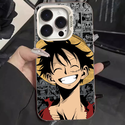 O-One Piece Luffy Zoro Hard Phone Case for IPhone 17 16 15 14 13 12 11 Pro Max Plus 17 Air 16E X XR XS Max Shockproof Back Cover