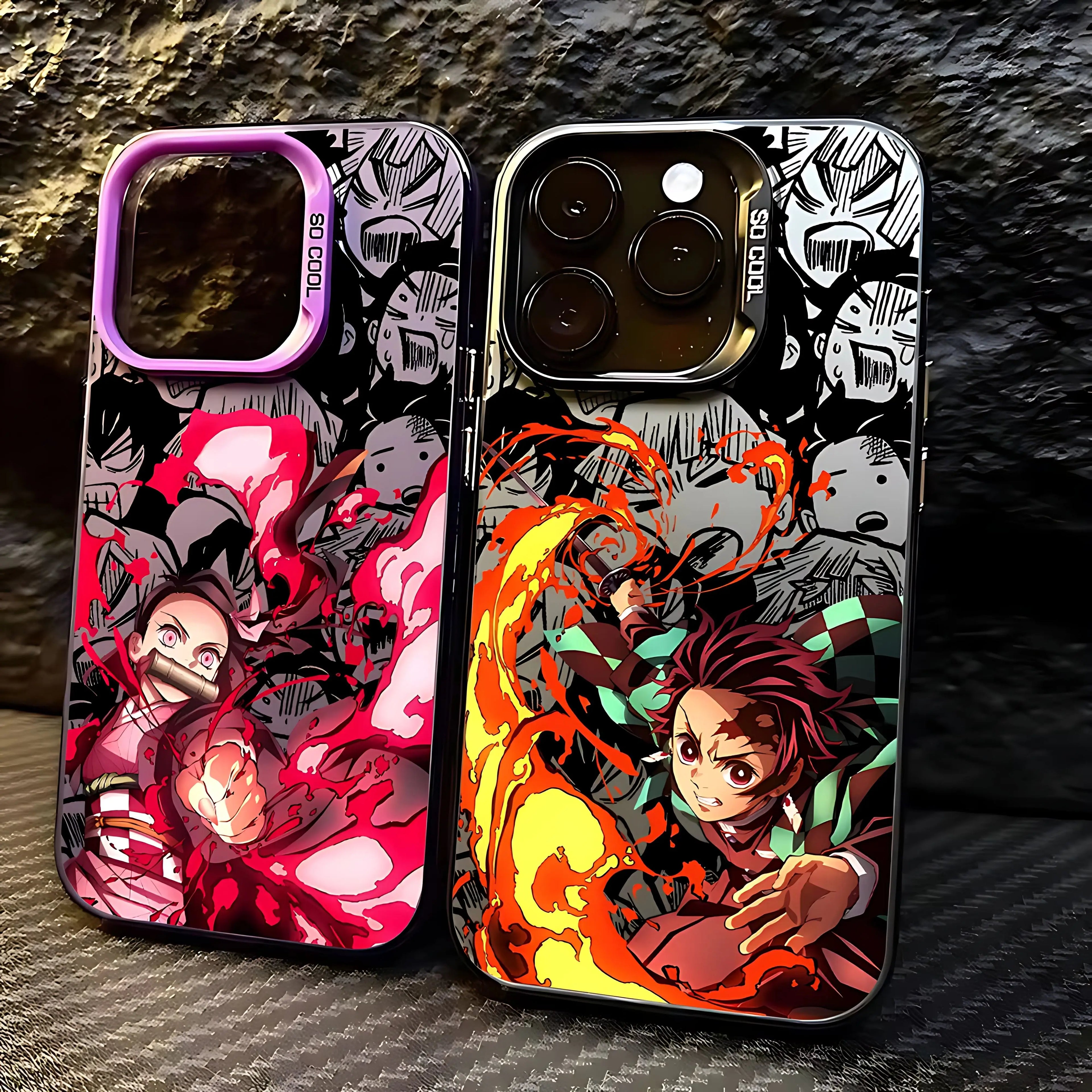 Anime D-Demons Slayers Phone Case For iPhone 17 16e 16 15 14 13 12 11 mini Pro Max X XR XSMAX 8 7 Air Plus Anti Fall Matte Cover