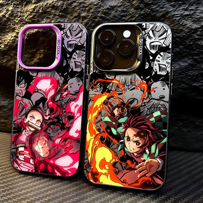 Anime D-Demons Slayers Phone Case For iPhone 17 16e 16 15 14 13 12 11 mini Pro Max X XR XSMAX 8 7 Air Plus Anti Fall Matte Cover