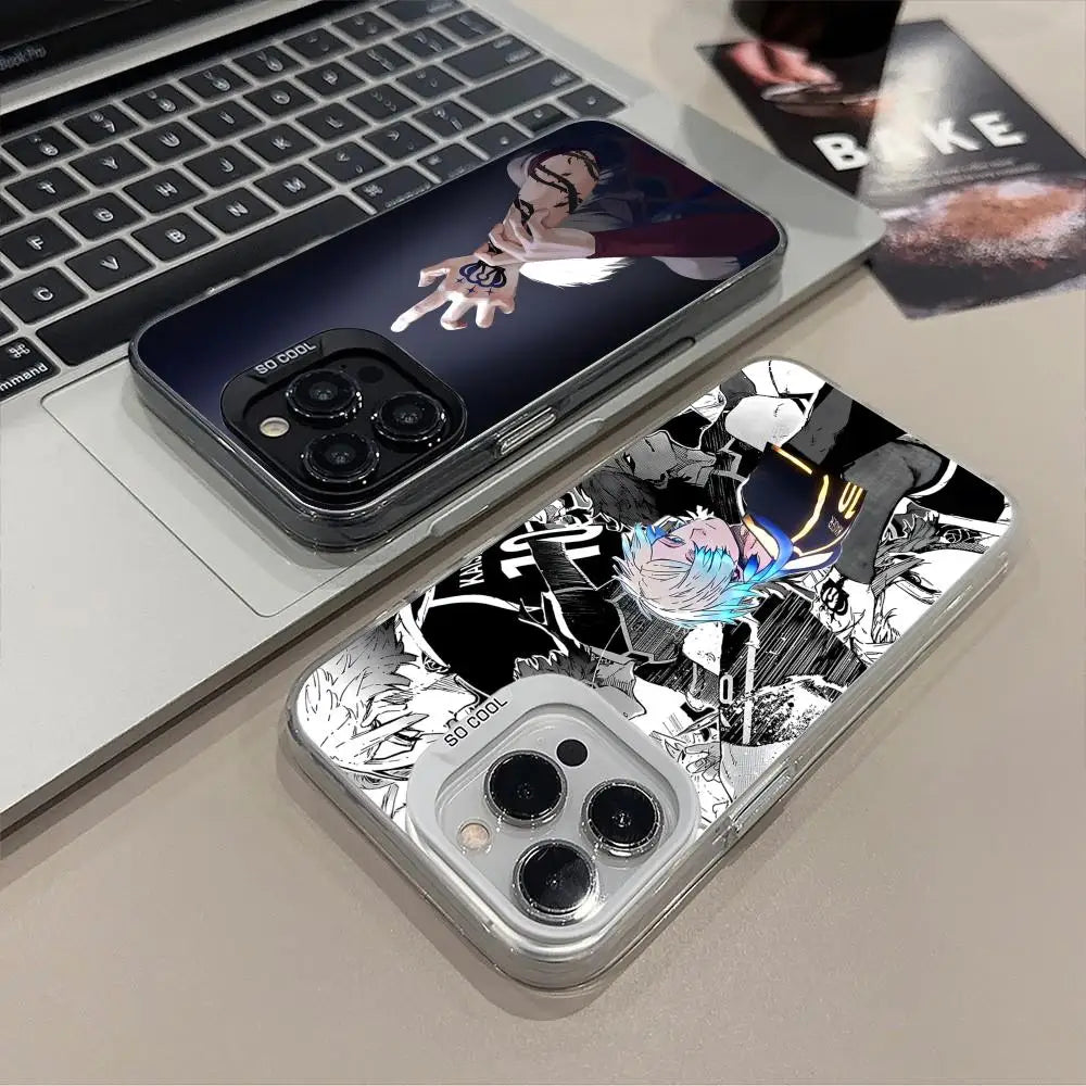 Blue Lock Michael Kaiser Phone Case for iPhone 16 15 14 13 12 11 X XR XS 8 7 Pro Max Plus Translucent Colour Printing Smartphone