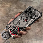 Anime Demons Slayers Plating Phone Case For iPhone 17 16e 16 15 14 13 12 11 Pro Max X XR XSMax 8 Mini Air Plus Anti-Fall Airabag