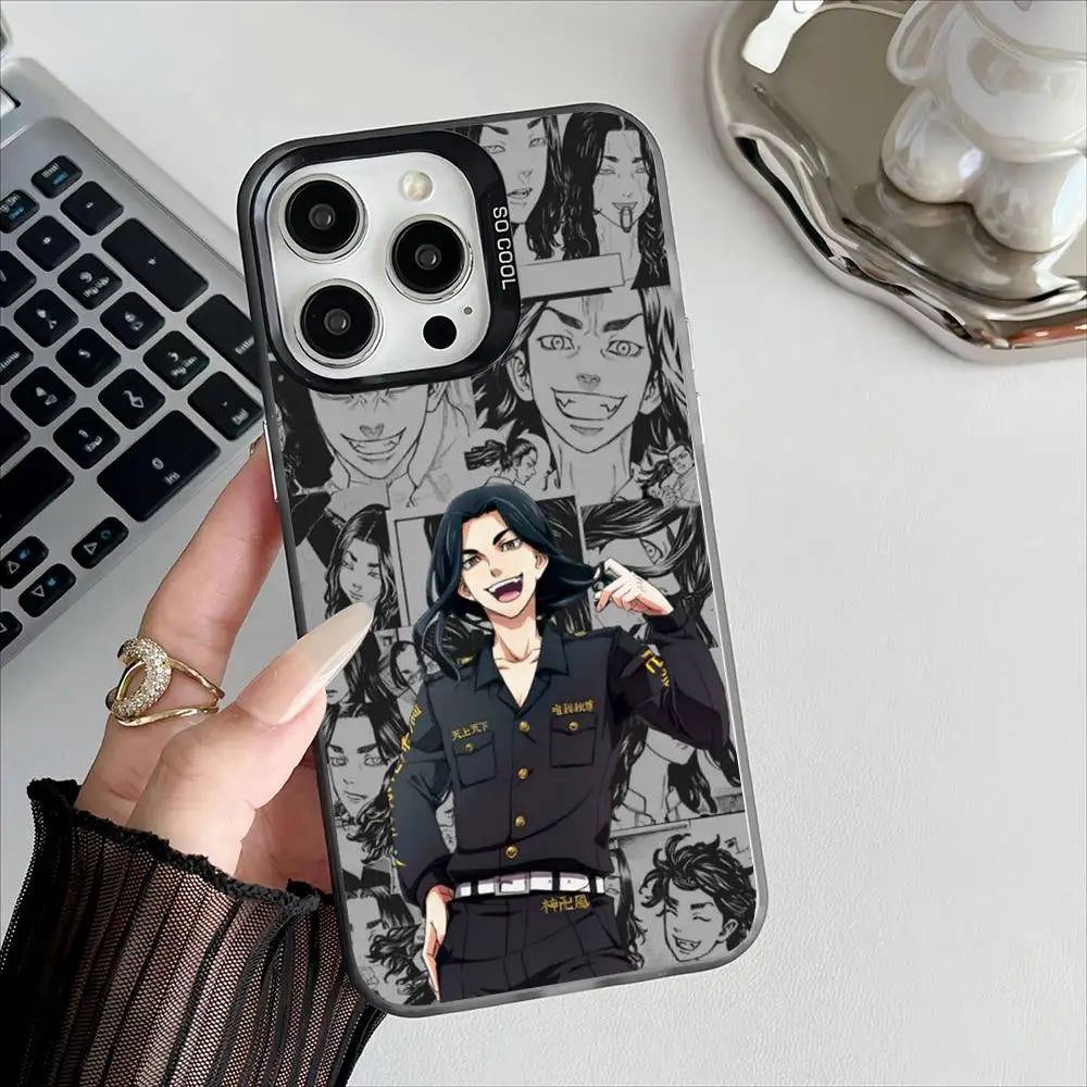 T-Tokyo R-Revengers Anime Phone Case For Apple 11 12 13 14 15 16Pro Max Plus Protect Plating Phone Cover