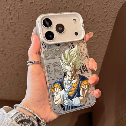 Phone Case For Apple iPhone 17 Air 16E 15 14 Plus 13 12 11 Pro Max Mini Funda Cover D-Dragon B-Ball Z Goku Vegeta