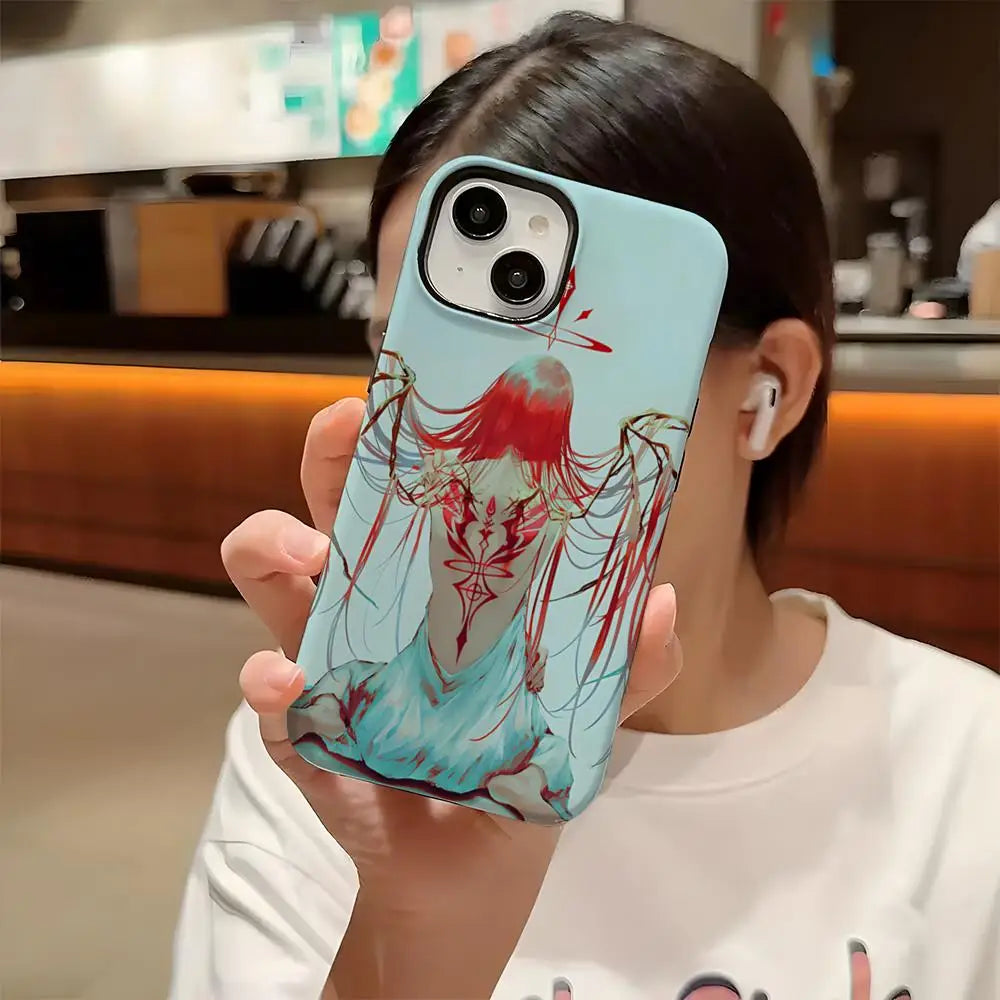 Power Chainsaw Man Anime Phone Case Hard PC For IPhone 16 Pro Max 16 15 14 Plus 13 12 11 Two-in-one Glossy HD Cover