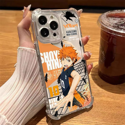 Haikyuu Oya Volleyball Phone Case for iPhone 16 15 14 Plus 13 12 Mini 11 iPhone16 Pro Max X Xs XR 7 8 Soft Thin Clear Cover