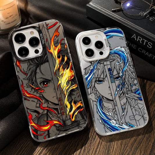 Anime Giyu Tanjiro Demon Slayer Phone Case for Xiaomi Redmi Note 15 14 13 12 10 9 Pro Plus 4G 5G 12S 11S 10S  9S Matte Cover