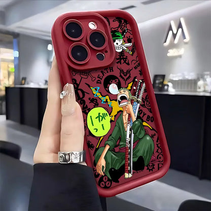Anime O-Ones Pieces Luffys Zoros Phone Case for IPhone 17e 17 16e 16 15 14 13 12 11 Air Pro Max Mini XR Plus Soft TPU Back Cover