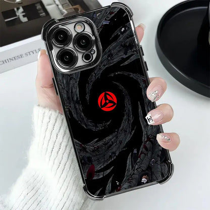 Anime Sasukes N-arutos Plating Phone Case For Samsung S26 S25 S24 S23 S22 S21 S20 FE Note20 Edge Plus Ultra 4G 5G Anti Fall