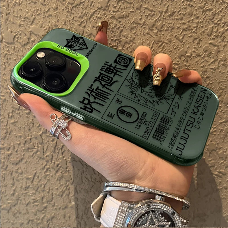 Jujutsu Kaisen Gojo Satoru Manga Line Phone Case for iPhone 12 17 Air Pro Max 16 15 11 14 13 Pro Max XS X XR Plus 8 7 SE 2020
