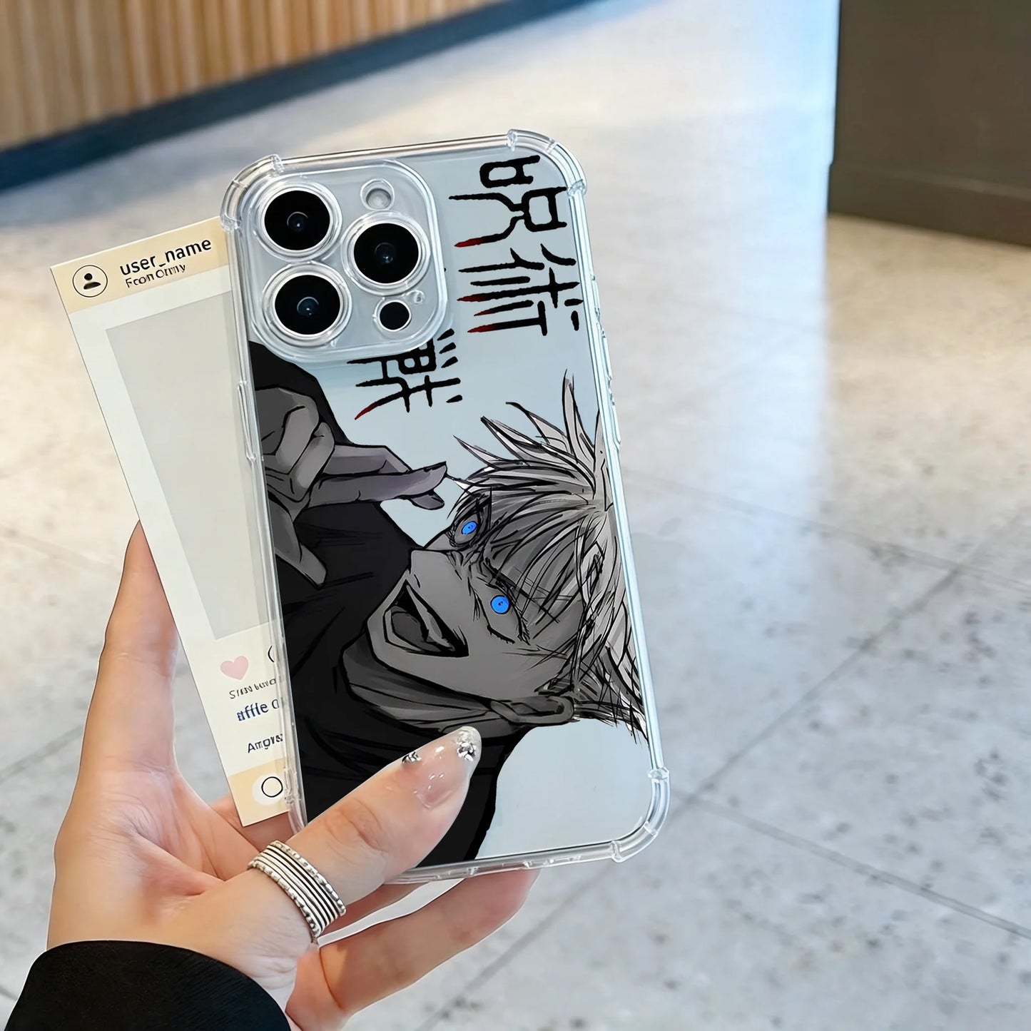 Anime Jujutsu Kaisen Phone Case For iPhone 17 16e 16 15 14 13 12 11 Mini Air Pro Max X XR XSMax 7 8 Plus Anti Fall Transparent