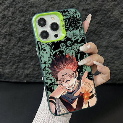 Jujutsus Kaisens Sukunas Phone Case for iPhone 17 Air 16 16e 15 14 Plus 13 12 11 Pro Max X Xs XR 8 Colorful Silver Hard Cover