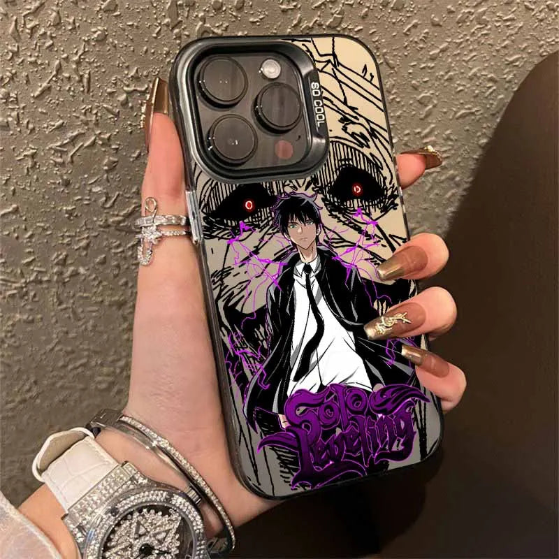 Anime Solos Levelings Phone Case For iPhone 17 16e 16 15 14 13 12 11 mini Pro Max X XR XSMAX Air Plus Anti Fall Matte Back Cover