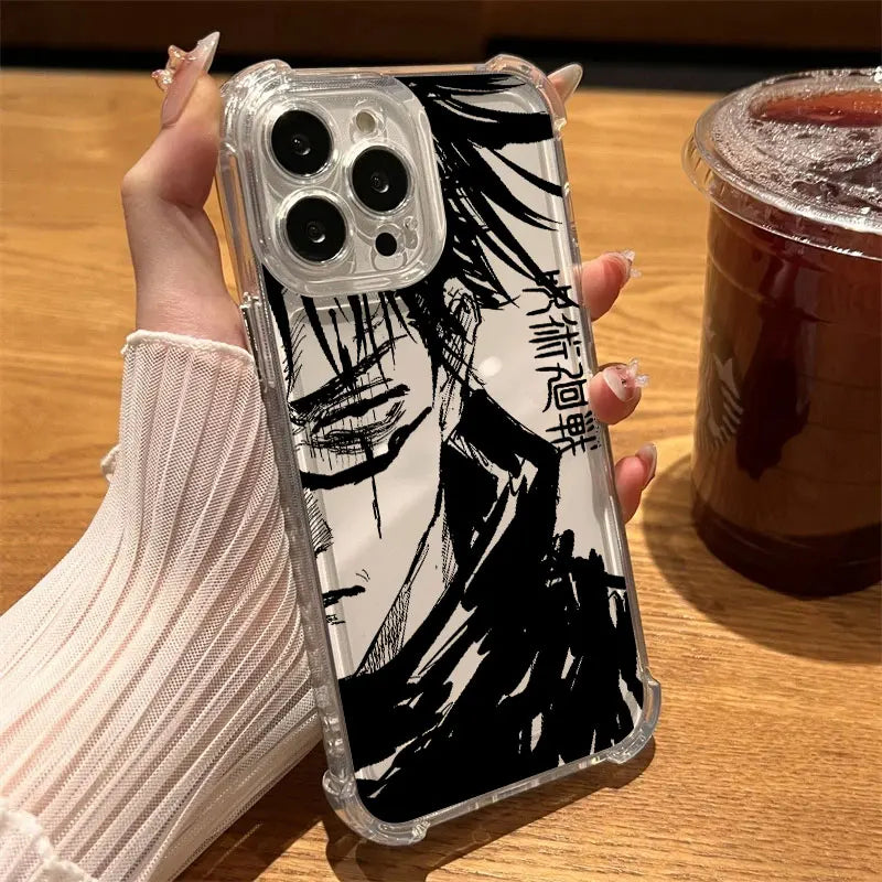 Jujutsus Kaisens Gojo Satoru Clear Case For iPhone 17 16 15 14 13 12 11 Pro Max 16e 17e Air 13 Mini 15 Plus XS X 7 8 Phone Cover