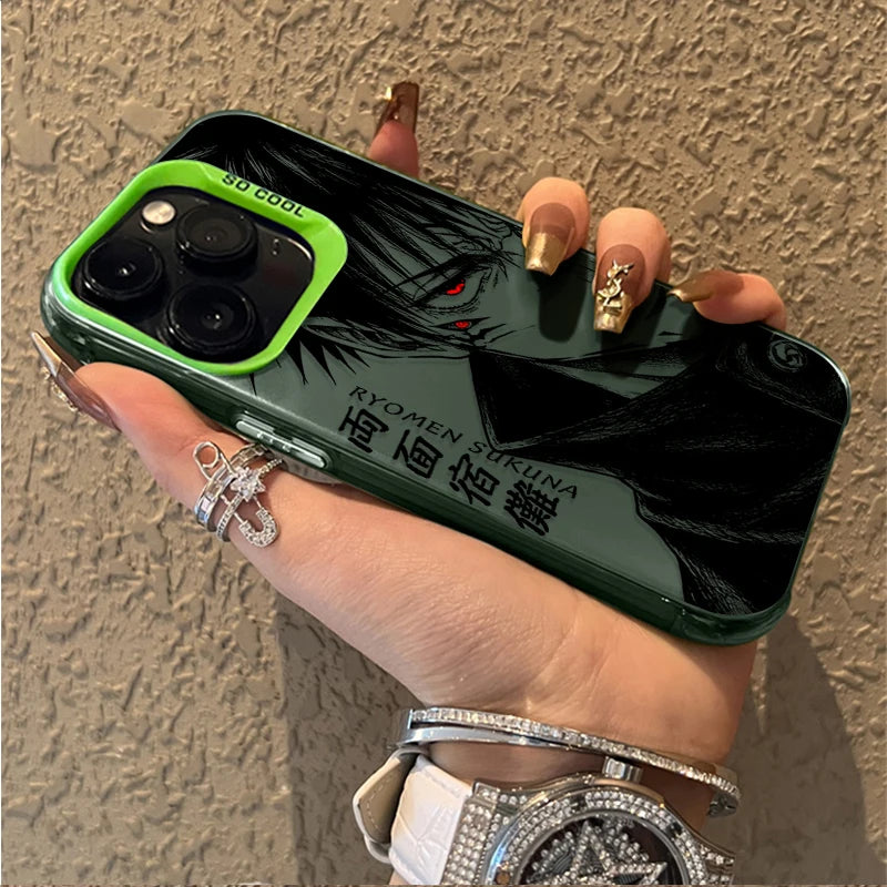 Anime Jujutsu Kaisen Ryomen Sukuna Phone Case for iPhone 12 17 Air Pro Max 16 15 11 14 13 Pro Max XS X XR Plus 8 7 SE 2020 Cover